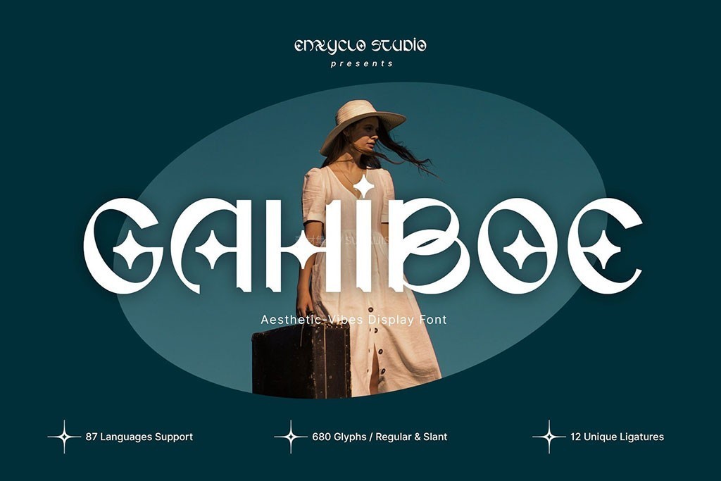 16款现代感英文海报标题字体合集